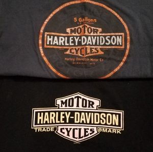 2 harley t -shirts